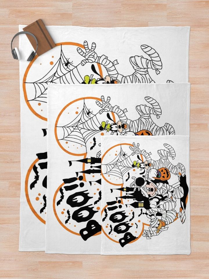 Disney Mickey And Friends Halloween Throw Blanket