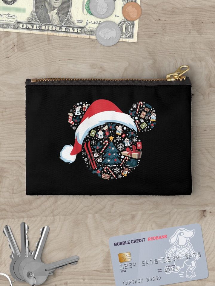 Mickey Mouse Head Disney Christmas Makeup Bag