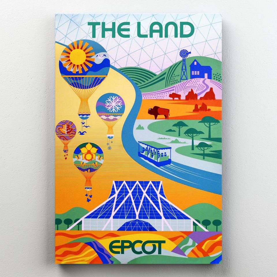 Epcot Disney Poster, Vintage Disney Poster