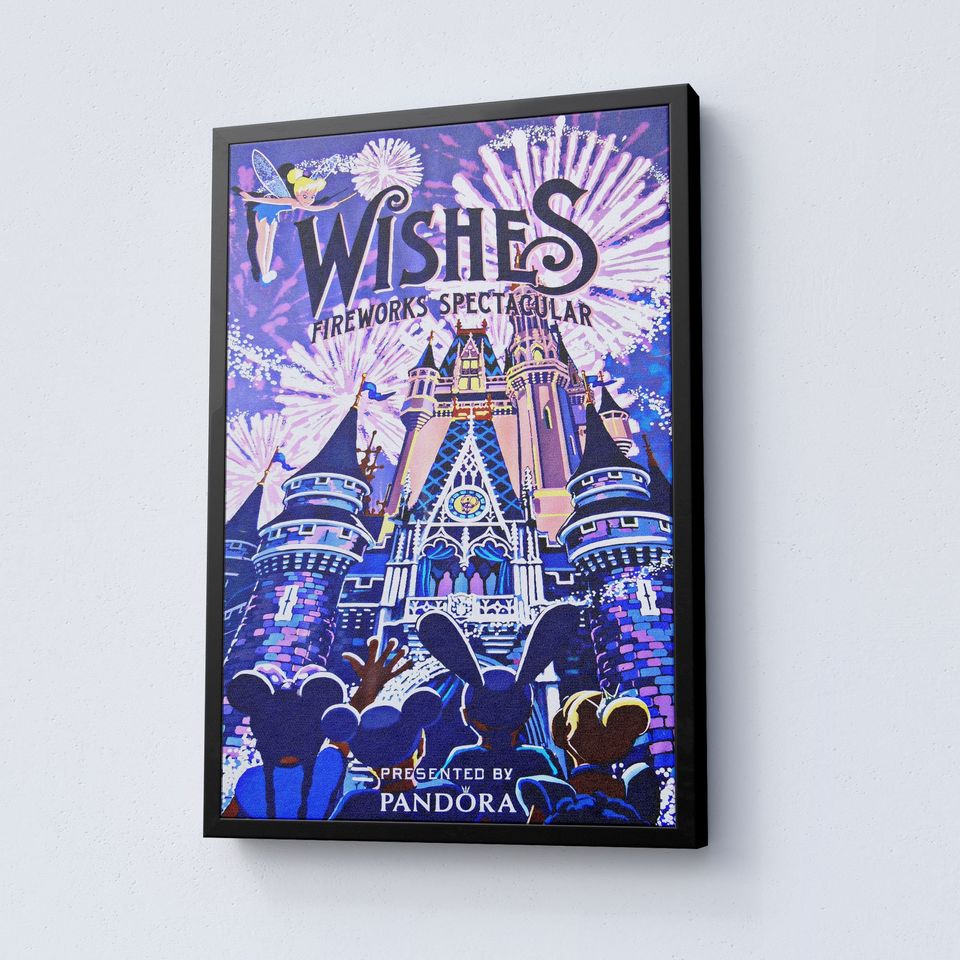 Disney Fire Works Poster, Magic Kingdom Fire Works Poster