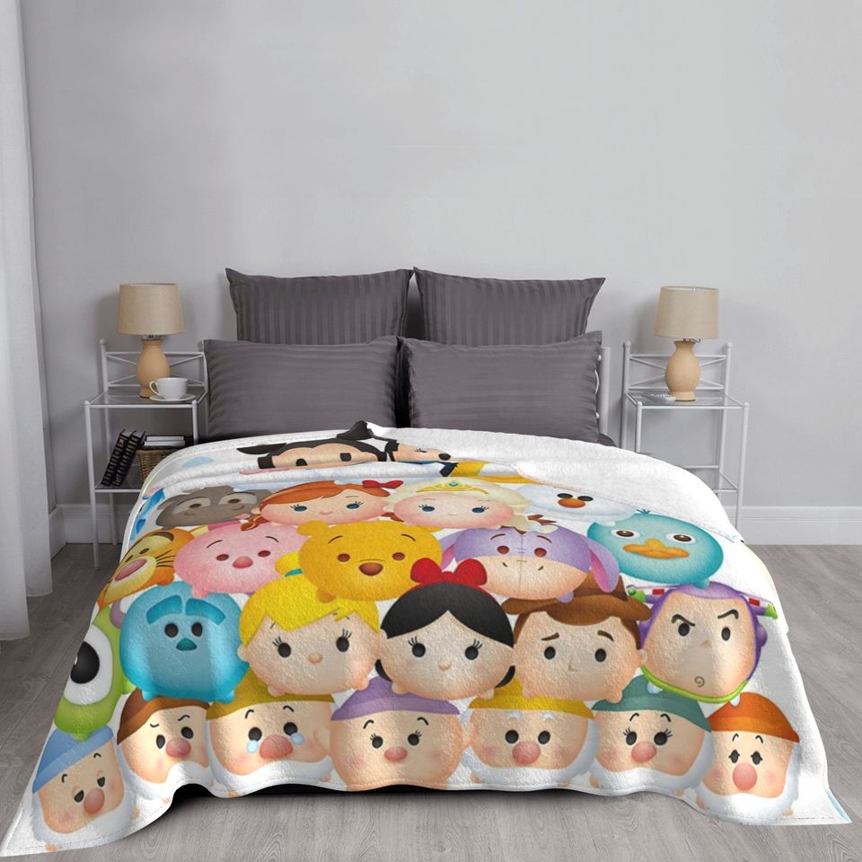 Disney Tsun Tsum Custom Name Soft Blanket