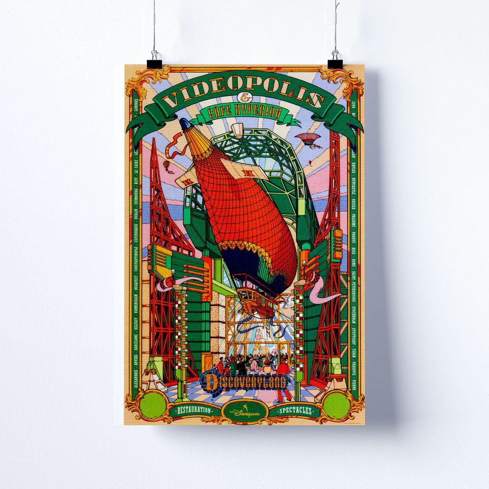 Disneyland Paris Videopolis Poster, Disneyland Paris Poster