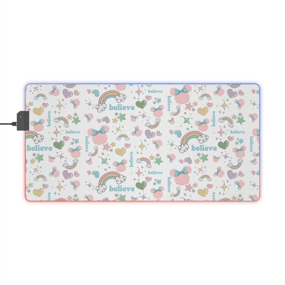 Believe Disney LED RGB Mousepad