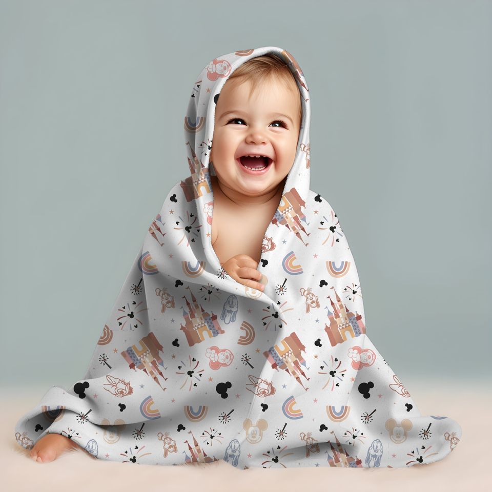 Customizable Disney Castle Blanket, Mickey Mouse Blanket