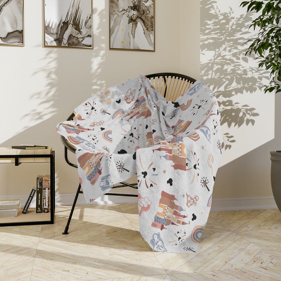 Customizable Disney Castle Blanket, Mickey Mouse Blanket