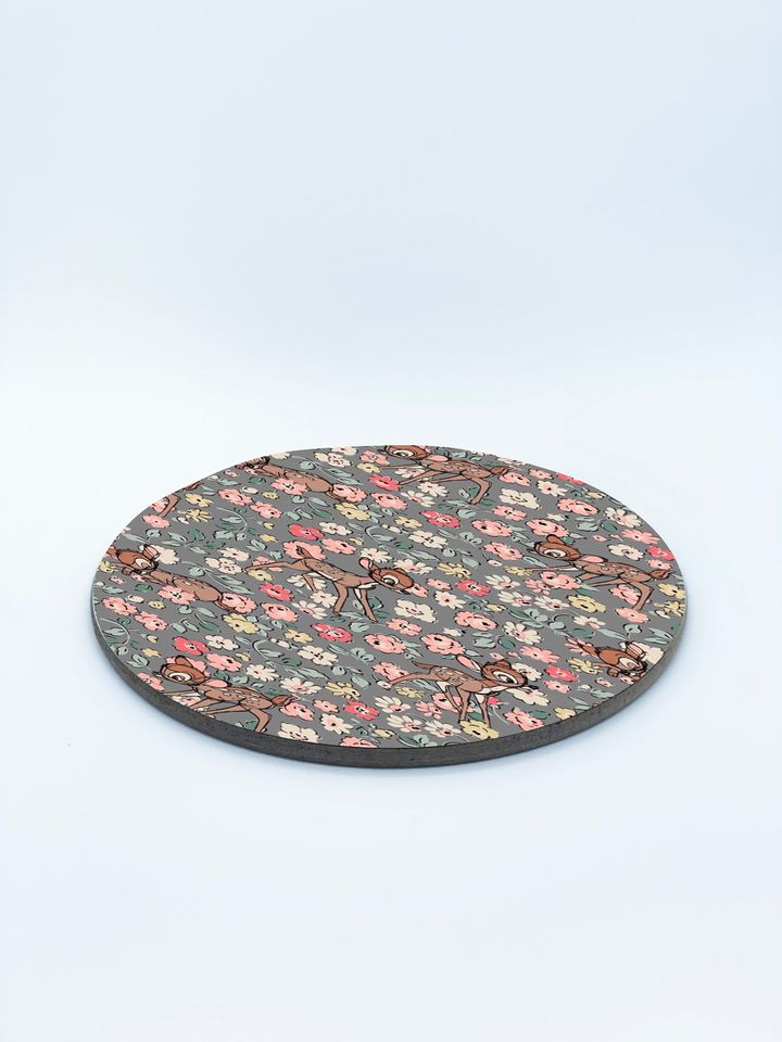 Square Drink Coaster, Round Coffee Coaster, Disney Bambi, Cute Flowers