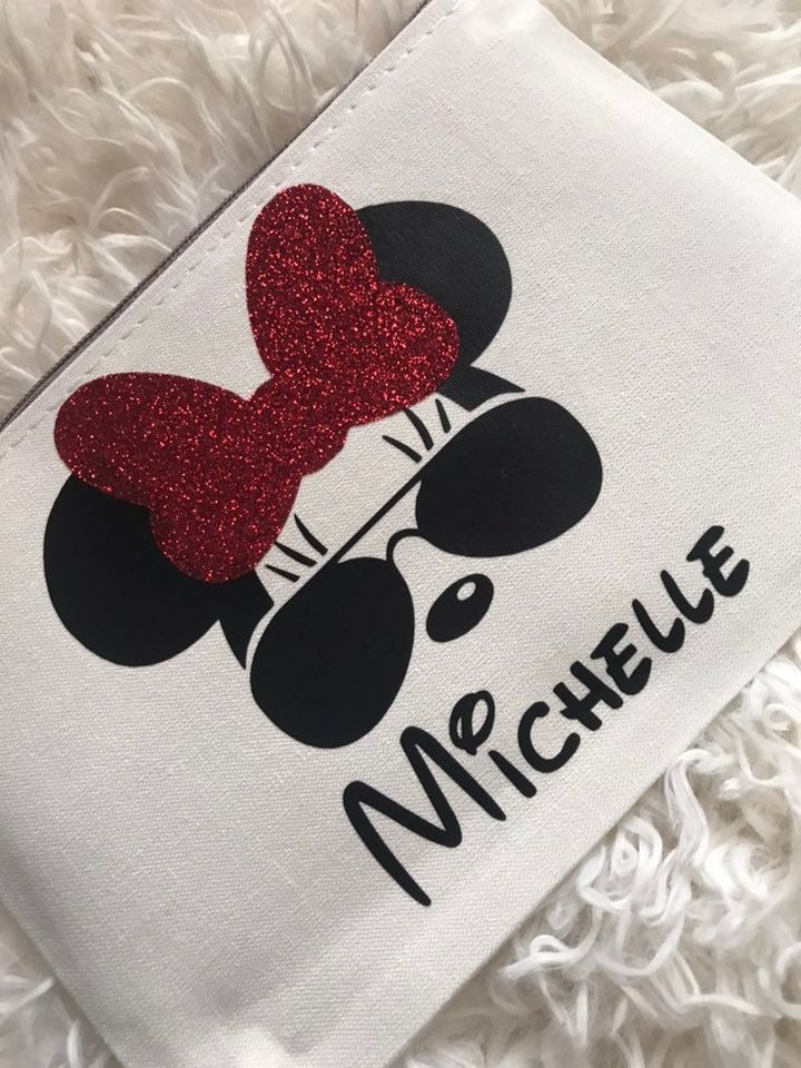 Minnie Mouse Makeup Bag, Small Minnie Bag, Disney Bag
