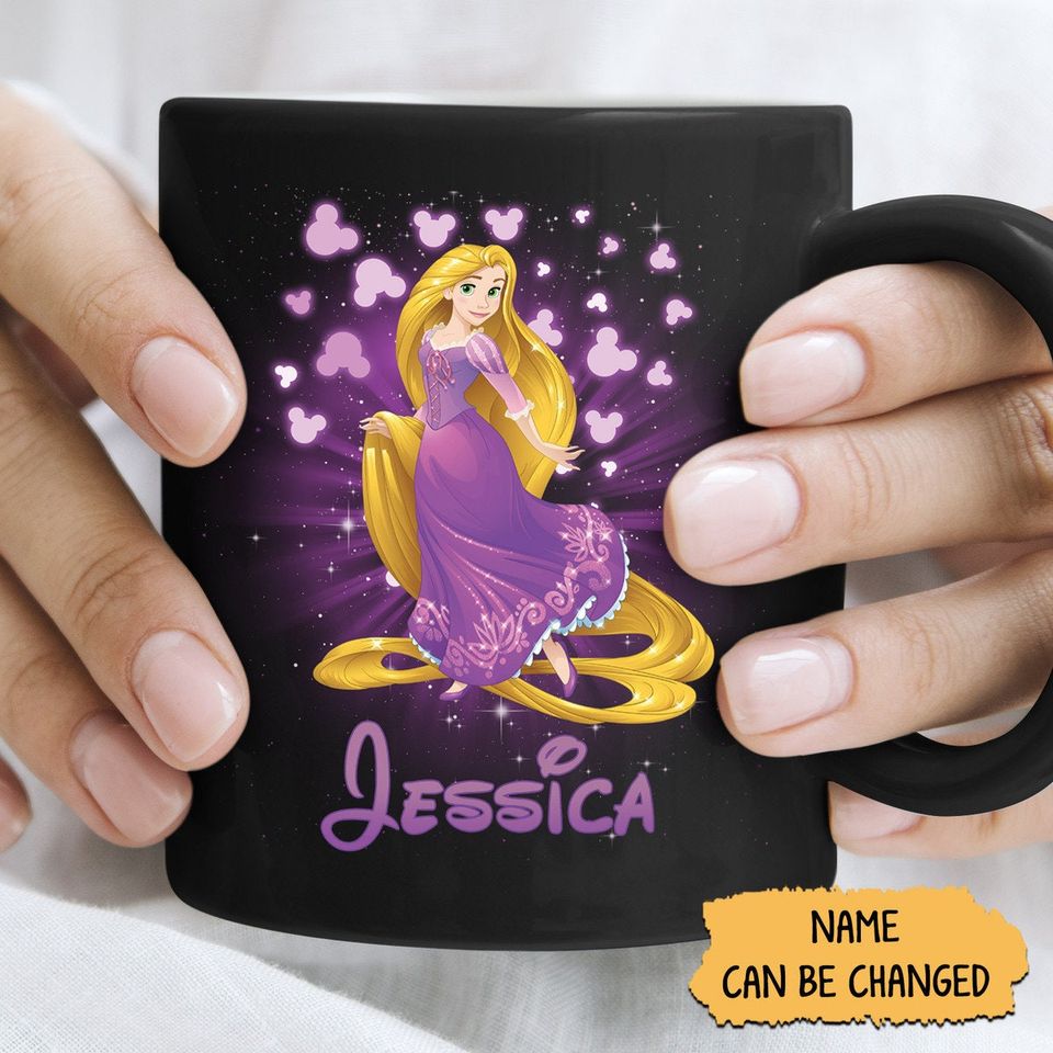 Rapunzel disney custome name mug