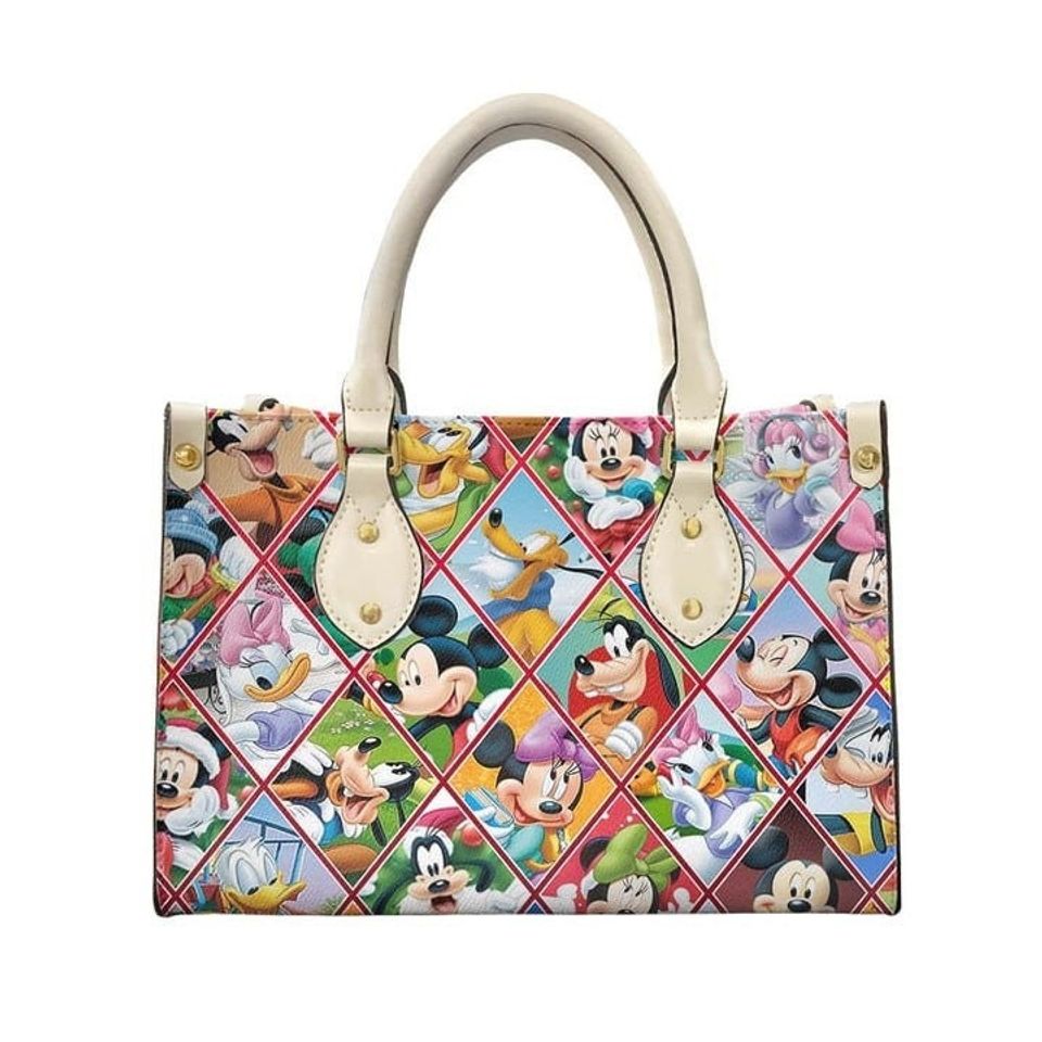 Mickey And Friends Disney Leather HandBag
