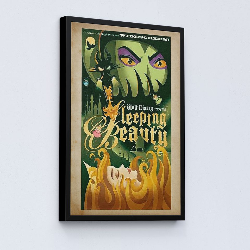 Vintage Disneyland Sleeping Beauty Attraction Poster