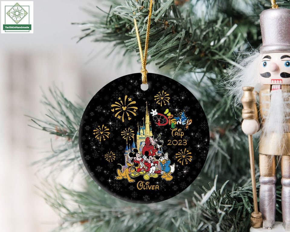 Personalized Disneyland Trip 2023 Ornament, Mickey and Friends