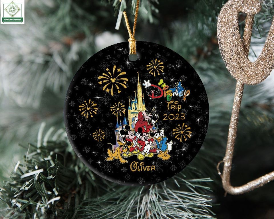 Personalized Disneyland Trip 2023 Ornament, Mickey and Friends