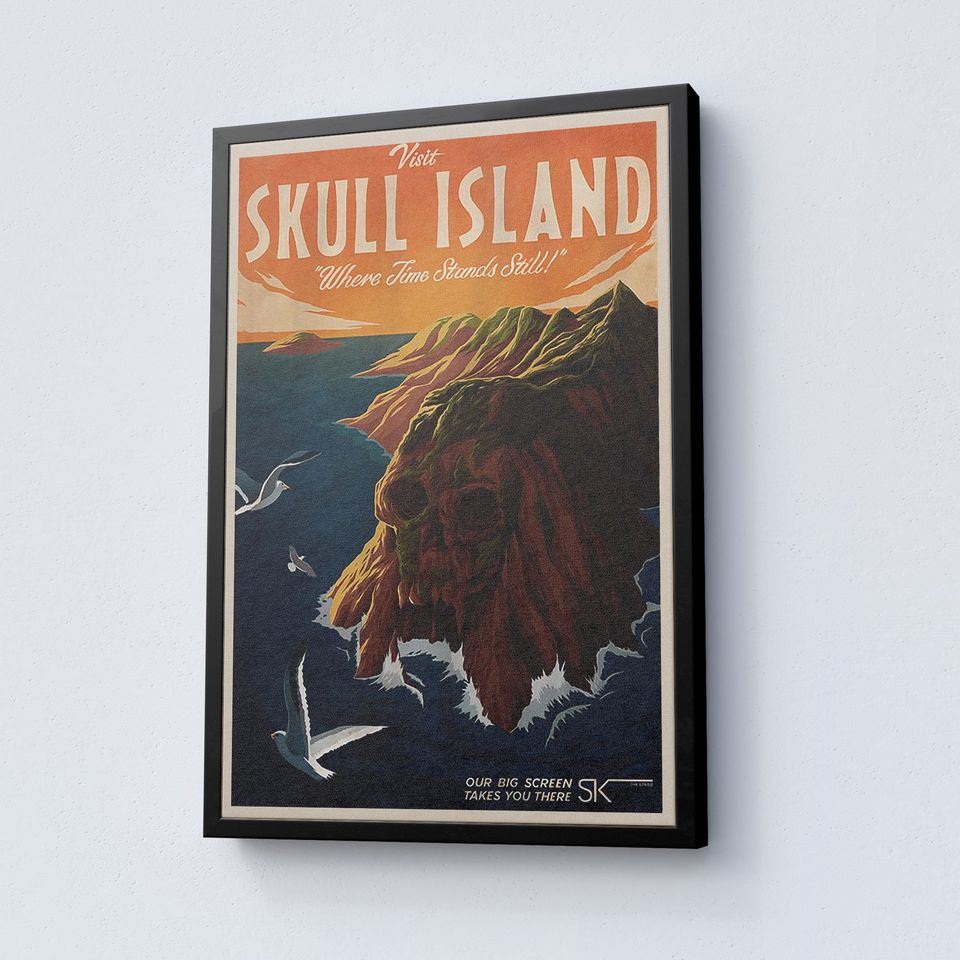 Vintage Disneyland Kong Skull Island Attraction Poster