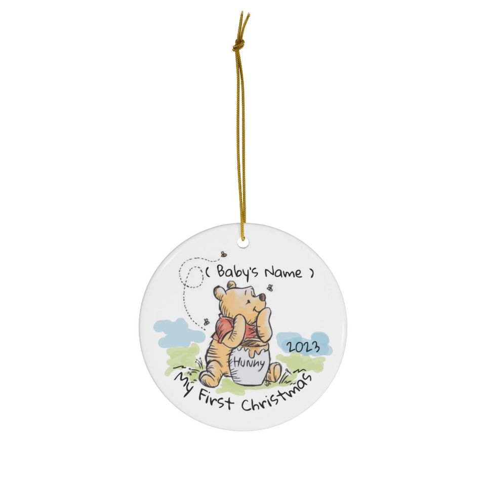 Disney Winnie The Pooh Personalized Ceramic Ornament