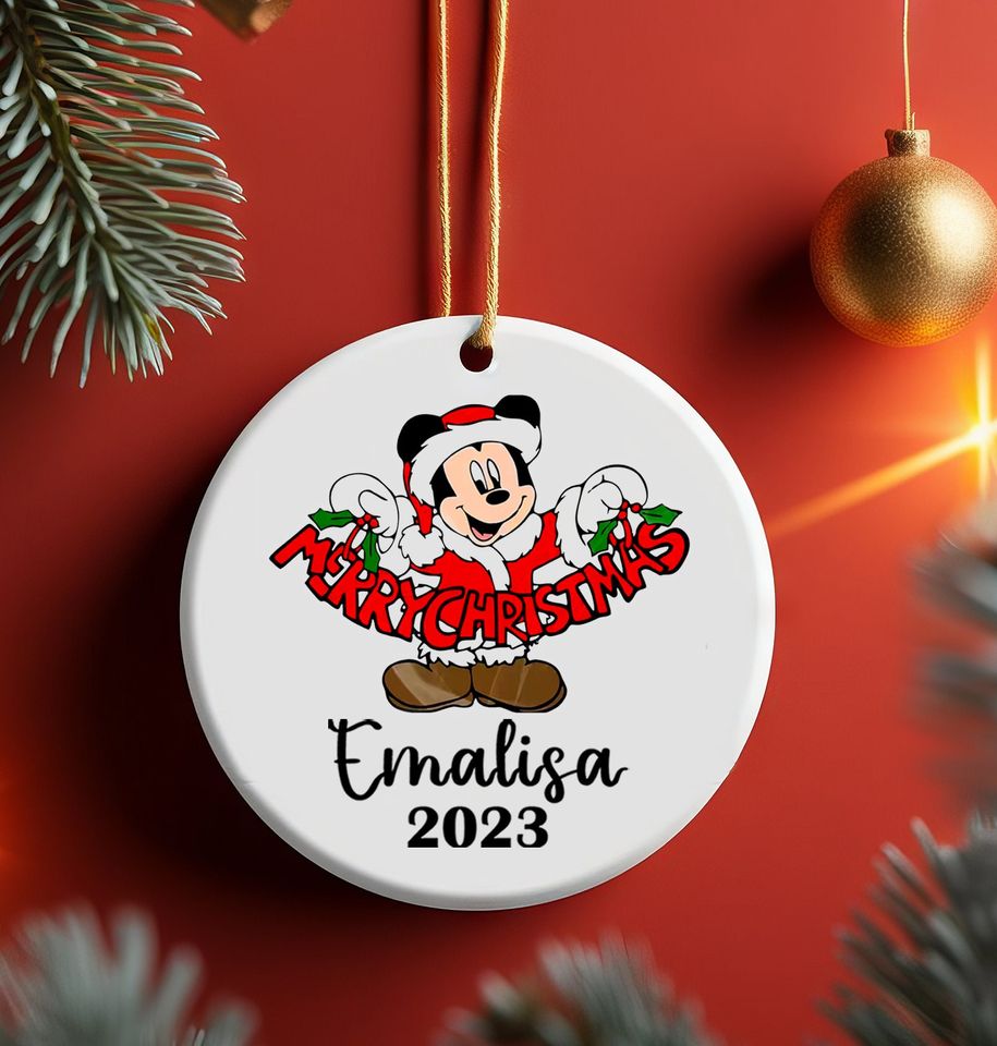 Personalized Minnie Mouse Ornaments, Tree Ornaments, Disney Ornaments
