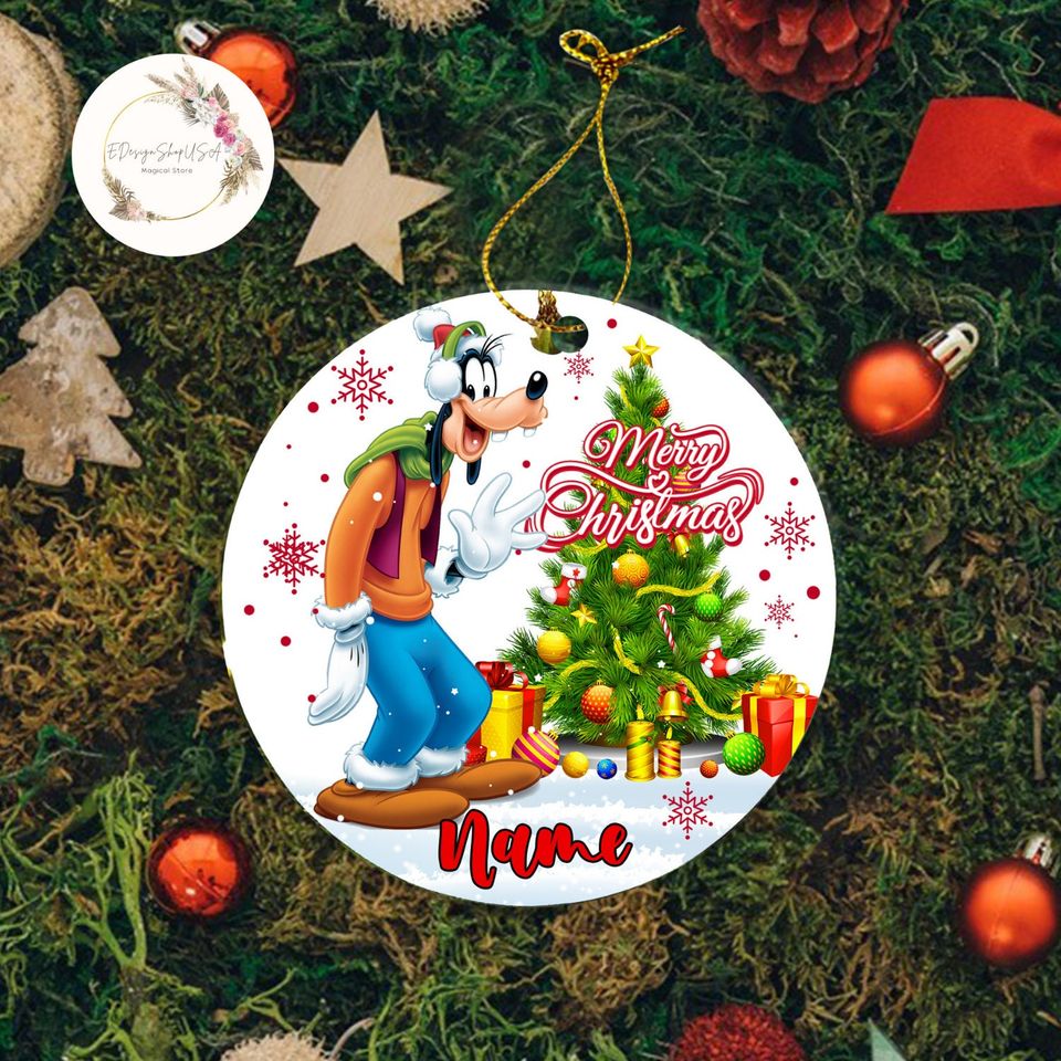 Personalized Multi-character Disney Christmas Ornament