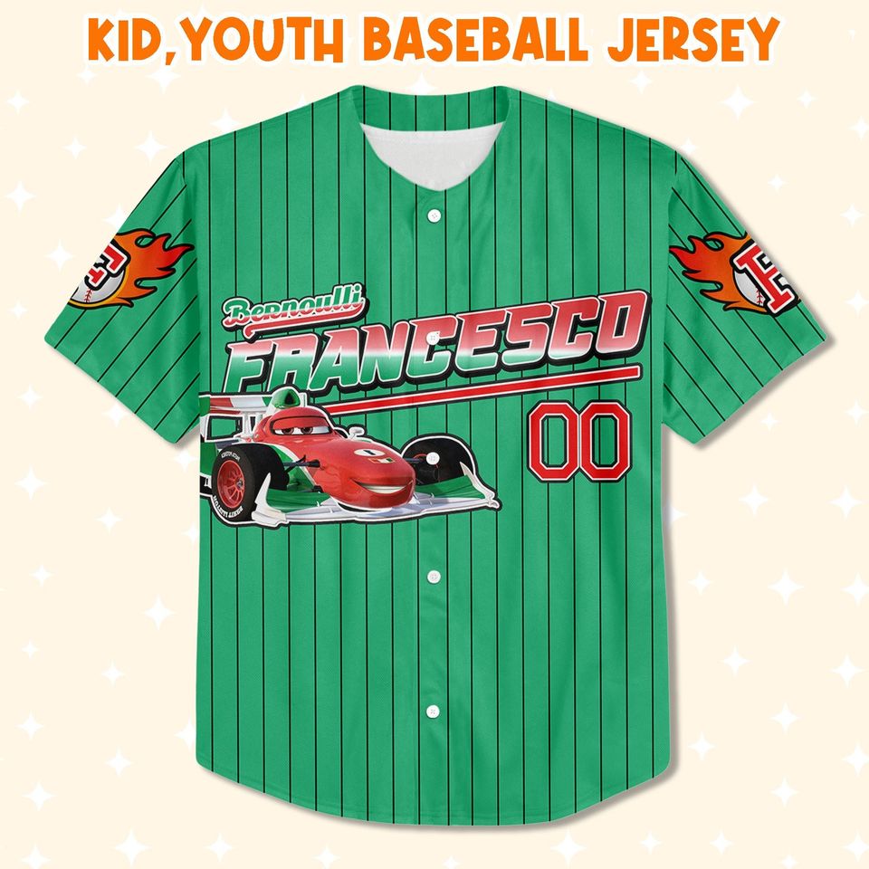 Personalized Francesco Redgreen Disneyland Baseball Jersey