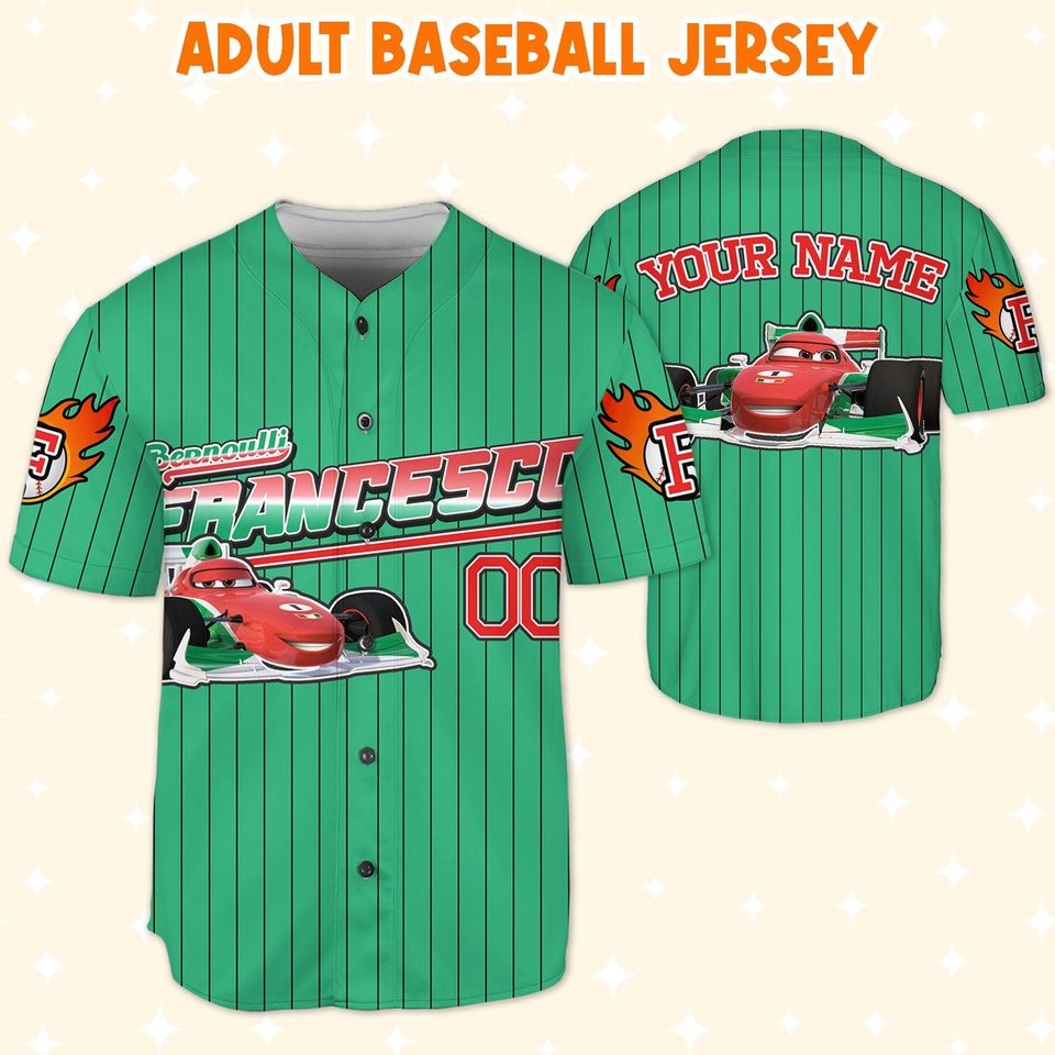 Personalized Francesco Redgreen Disneyland Baseball Jersey