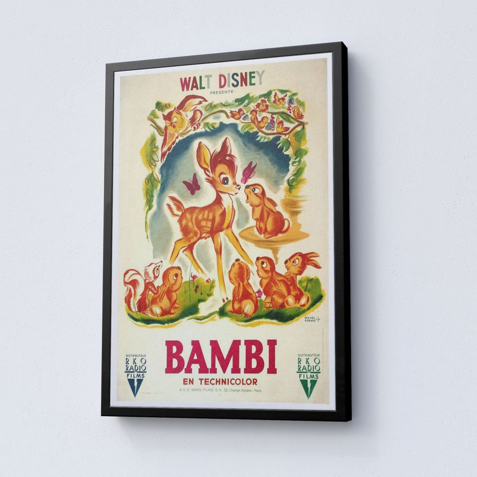 Disney Bambi Movie Poster