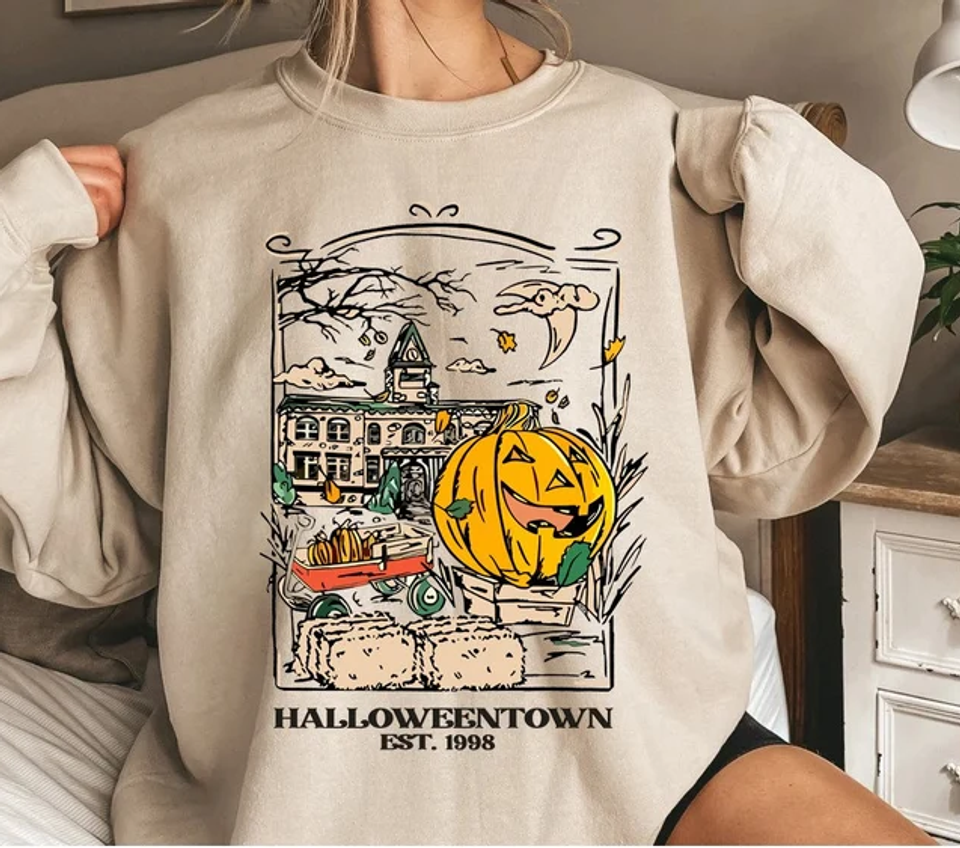 HalloweenTown 1998 Sweatshirt, Disney Halloween Pumpkin Sweatshirt