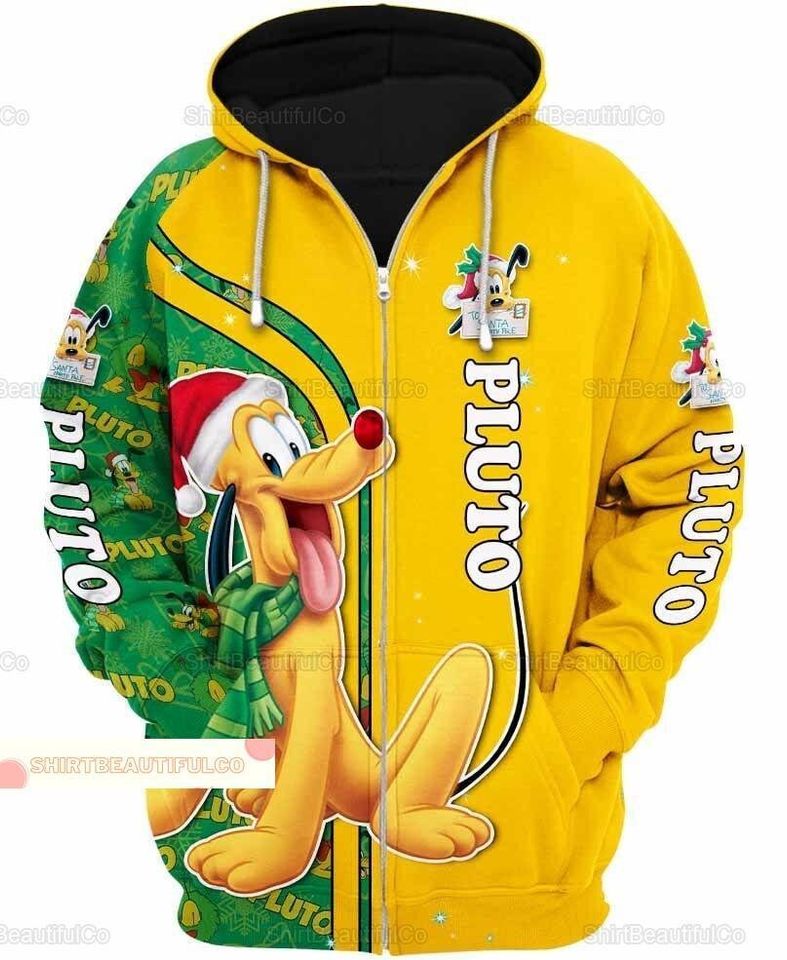 Christmas Pluto Hoodie, Disney Pluto Hoodie