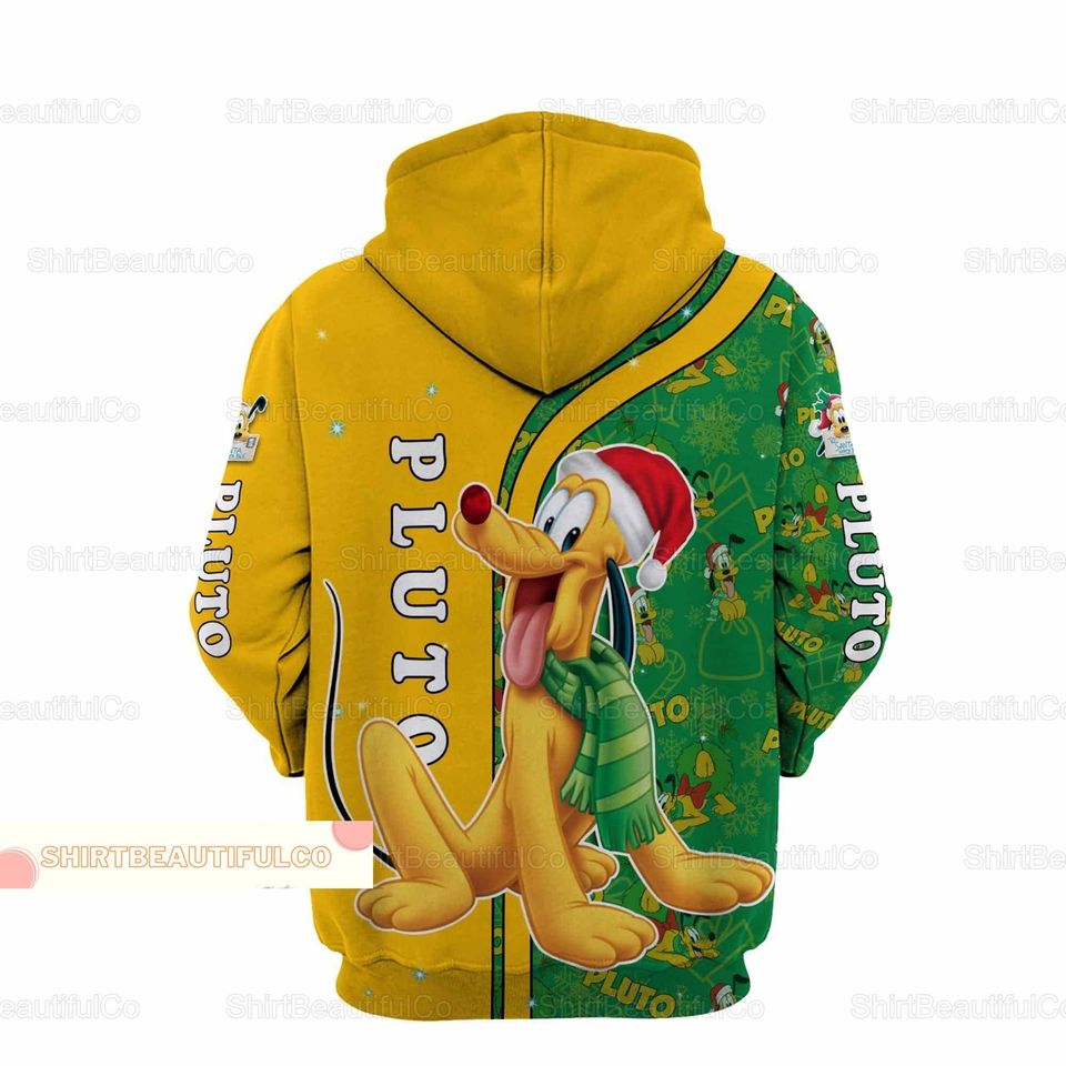 Christmas Pluto Hoodie, Disney Pluto Hoodie