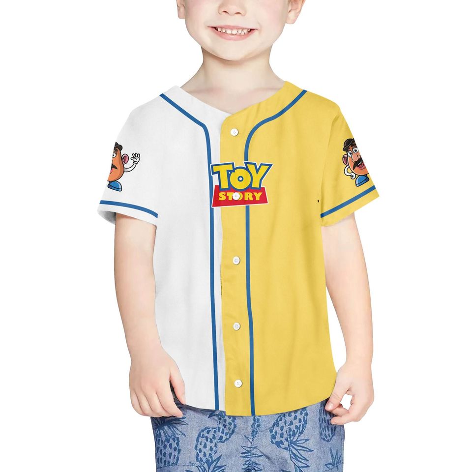 Personalized Toy Story Chibi Disney Baseball Jersey