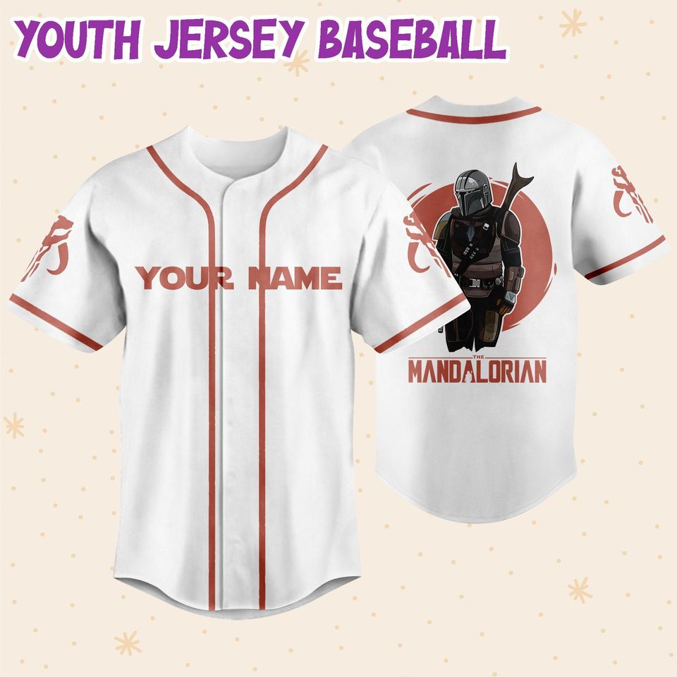 Personalized Star Wars The Mandalorian Disney Baseball Jersey