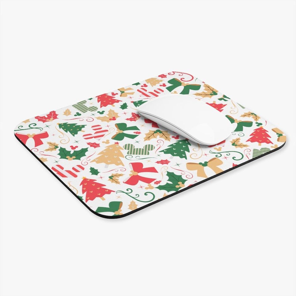 Disney Christmas Mouse Pad, Mickey Mouse Pad, Minnie Mouse Pad