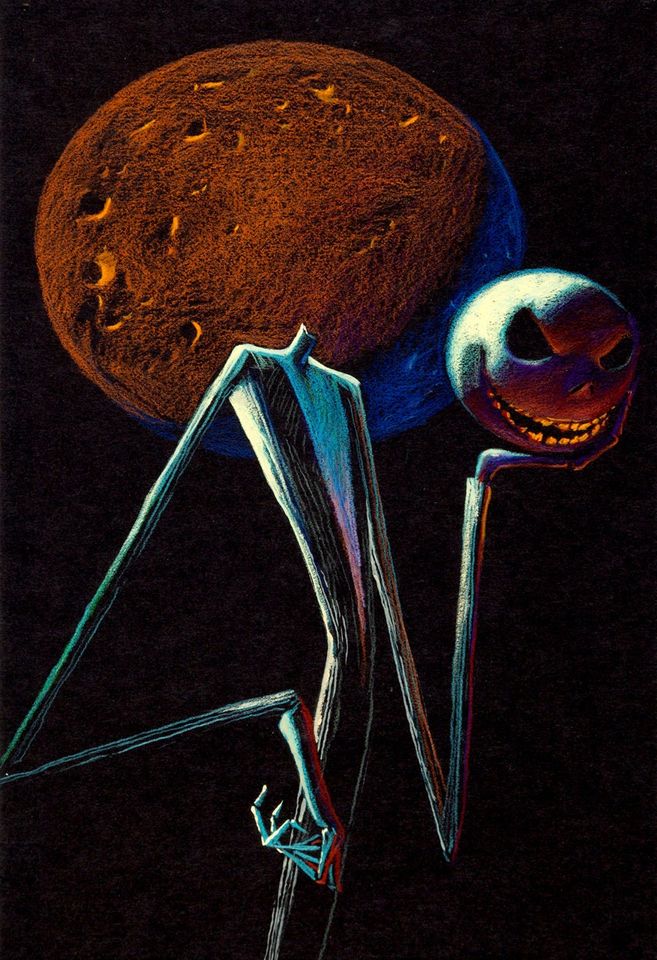 Pastel Goth Jack Skellington Disney Nightmare Before Christmas Poster