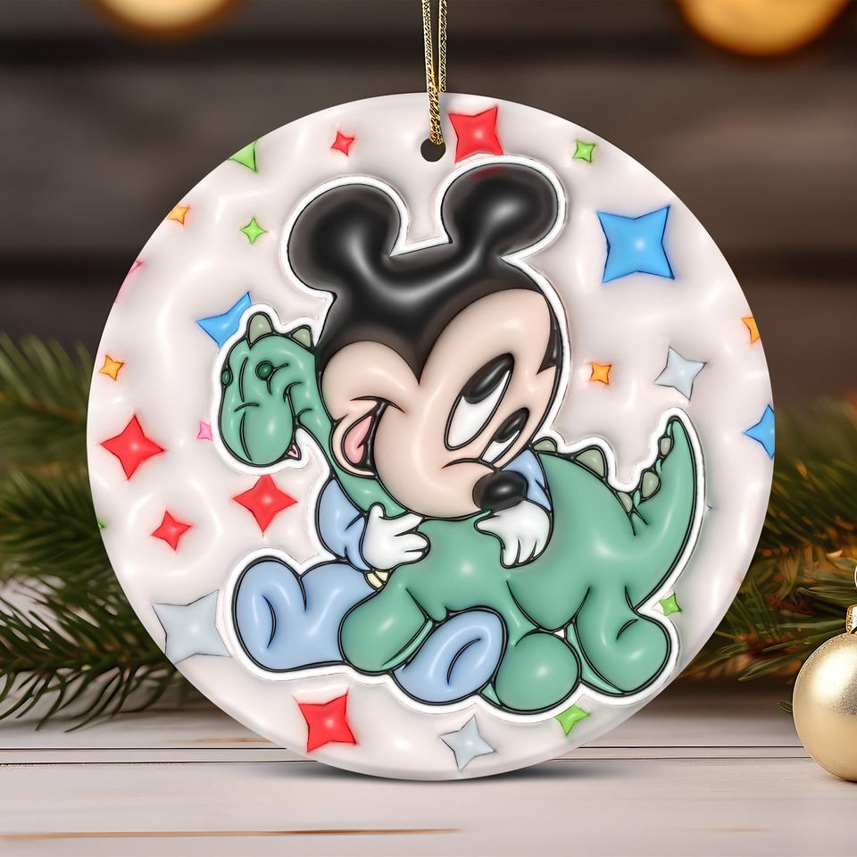 Mickey Mouse Disneyland Inflated Ornament, Christmas Ornament D