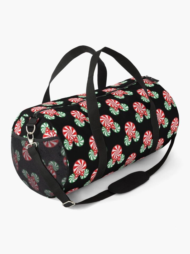 Disney Pepperminty Candy Christmas Duffel Bag
