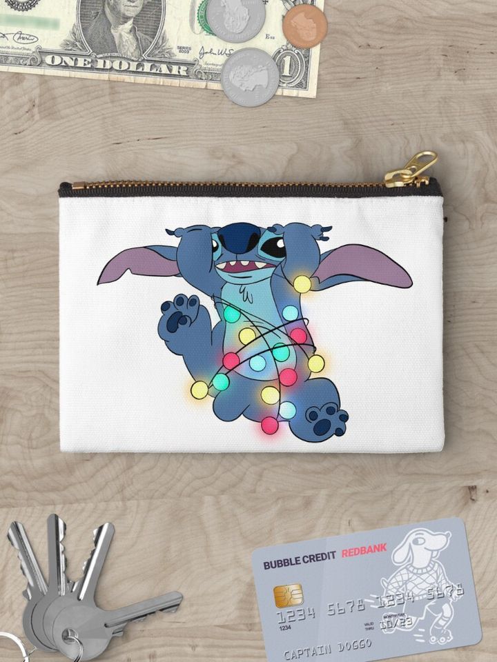 Disney Stitch Christmas Makeup Bag