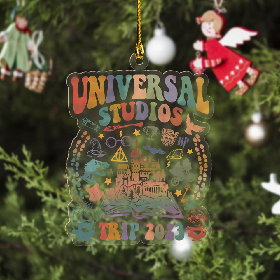 Universal Studios Christmas Ornament, Disneyworld Ornament, Christmas Trip 2023