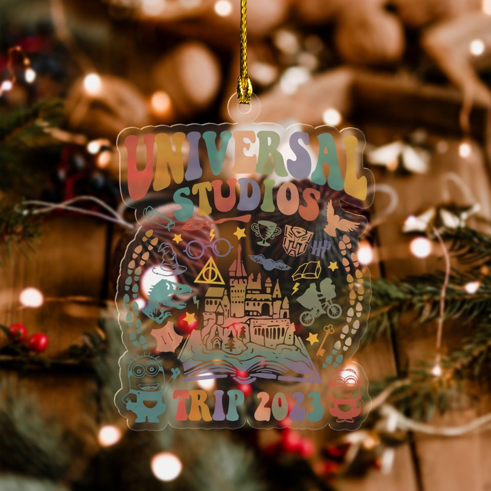 Universal Studios Christmas Ornament, Disneyworld Ornament, Christmas Trip 2023