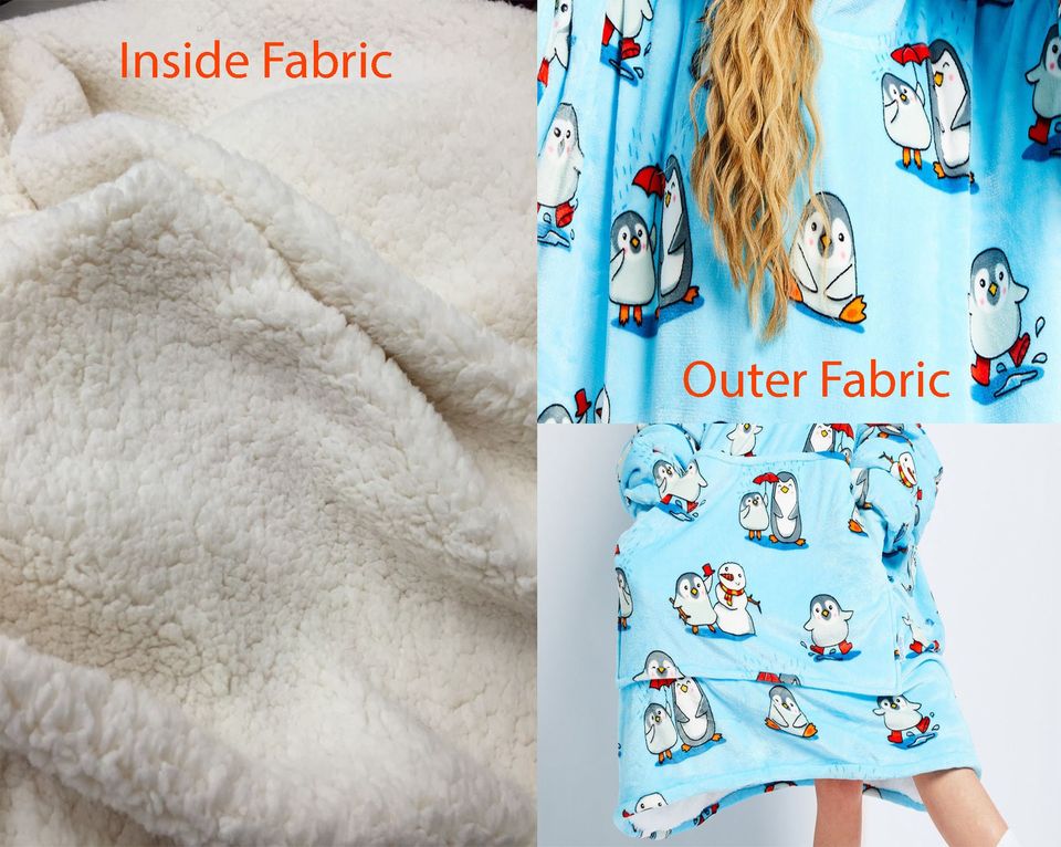 Minnie Mouse Oversize Fleece Blanket Hoodie, Disney