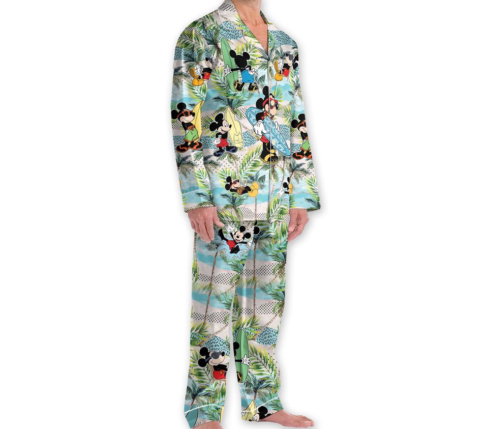 Disney Mickey Beach Pajamas Set, Mickey Aloha Pajama