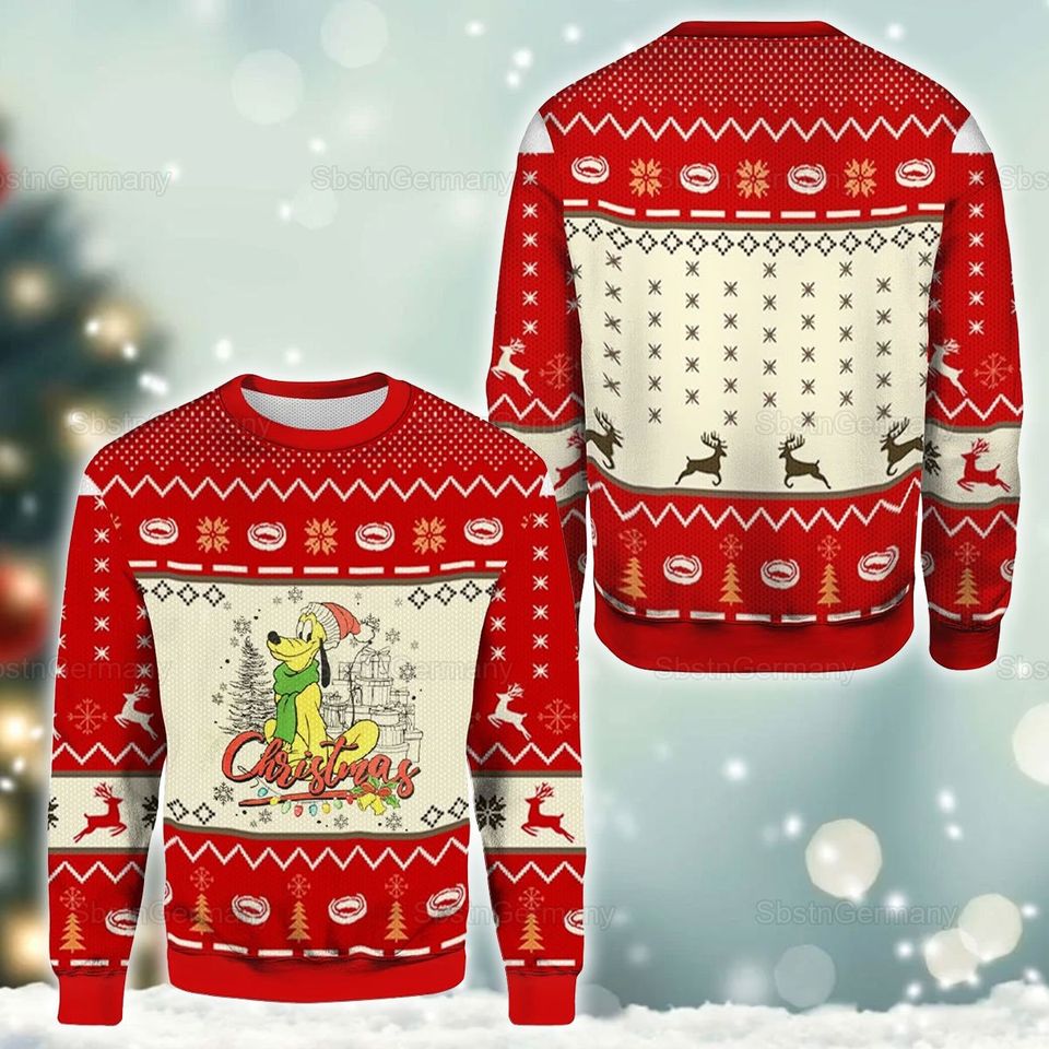Disney Goofy Christmas Ugly Sweater