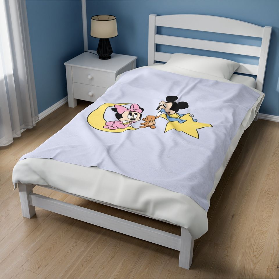 Velveteen Plush Blanket Mickey Mouse Disney Blanket