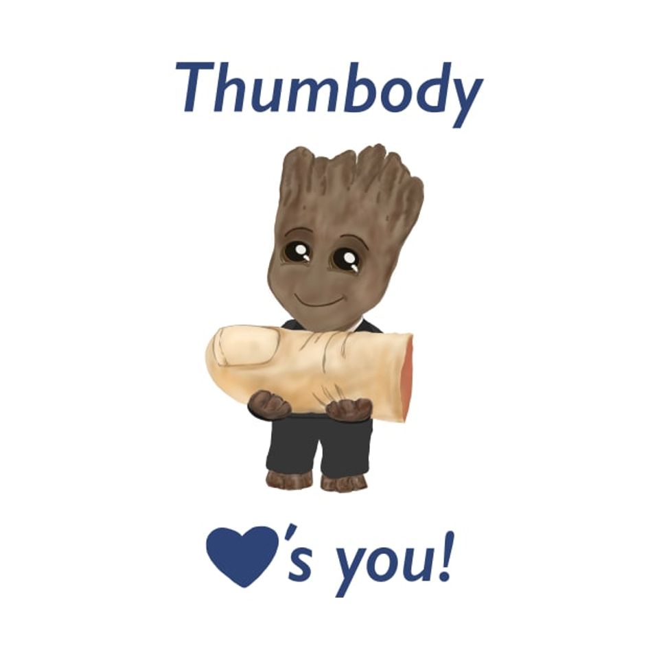 Thumbody Loves You - Groot Disney Valentines Sweatshirt