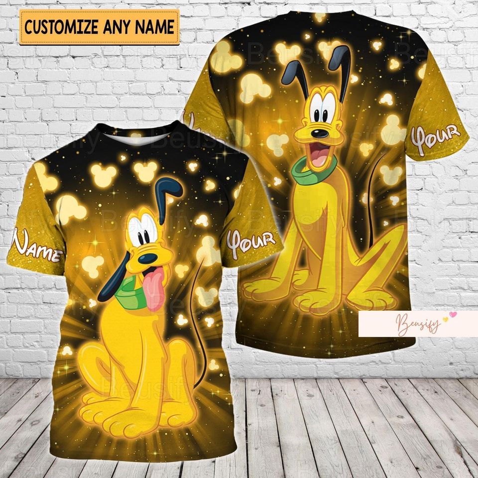 Pluto Dog Hoodie, Custom Pluto Hoodie, Disney Pluto Shirt, Funny Pluto Sweatshirt