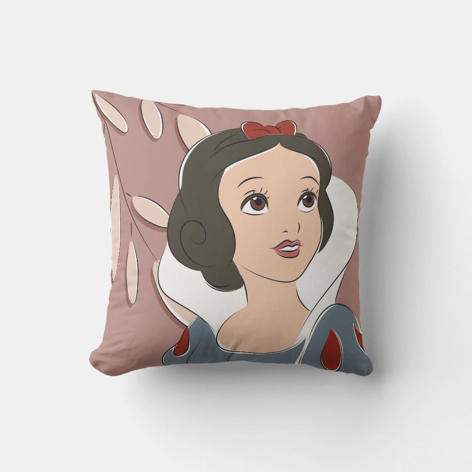 Snow White Princess Disney Throw Pillow, Disney Fan Gift, Disney Decor
