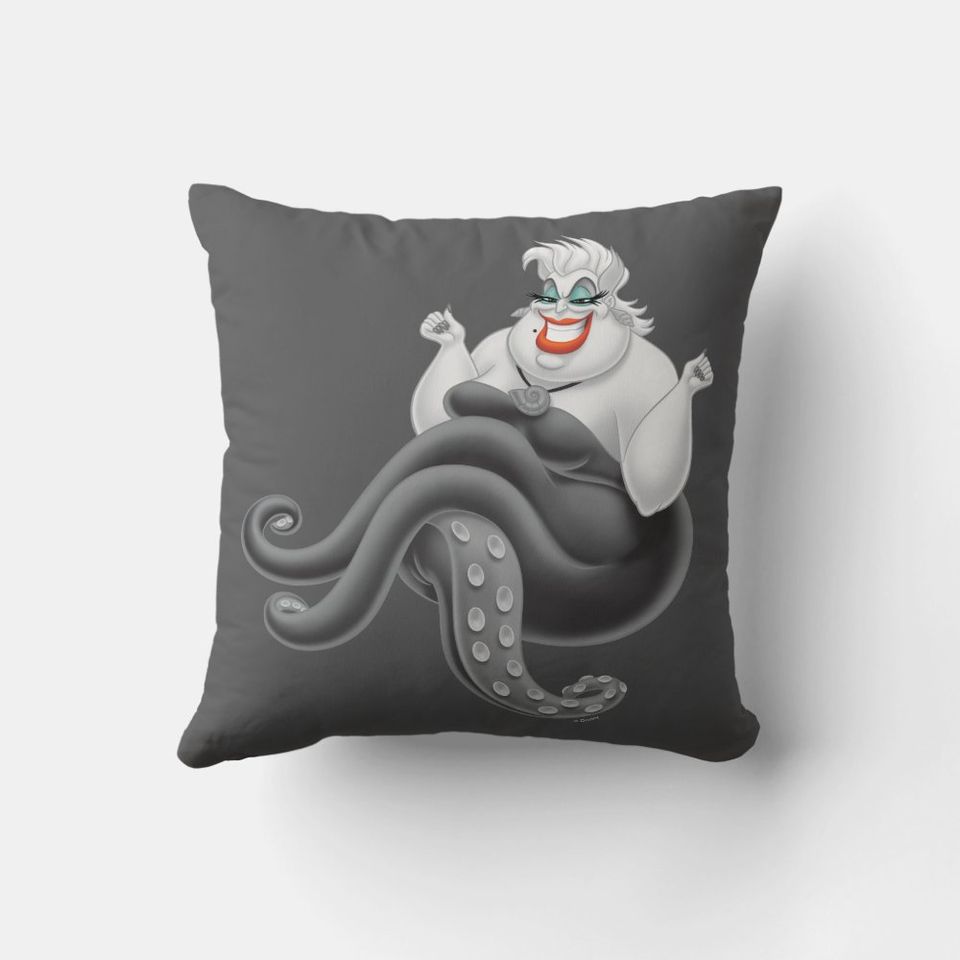 Ursula An Evil Pose Disney Throw Pillow, Disney Fan Gift, Disney Decor