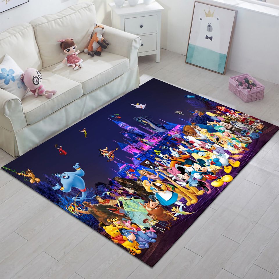 Mickey And Friends Disney Rug, Disney Fan Decor