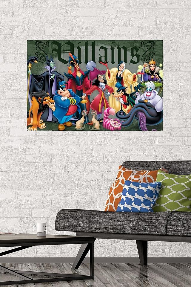 Disney VIllains - Group Pose Wall Poster