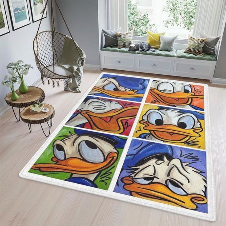 Donald Duck Disney Rug, Disney Fan Decor