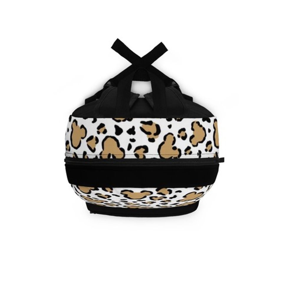 Disney Leopard Mickey & Minnie Backpack, Leopard Print Backpack, Disney Backpack