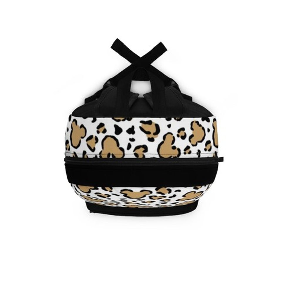Disney Leopard Mickey & Minnie Backpack, Leopard Print Backpack, Disney Backpack