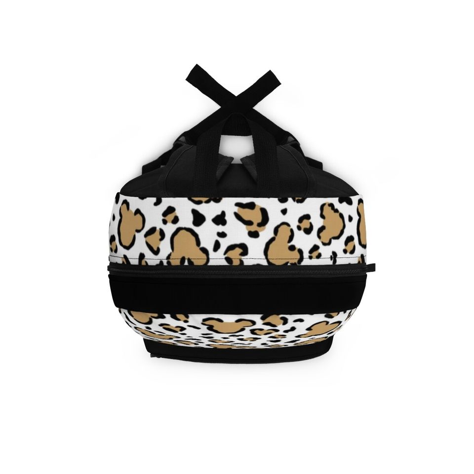 Disney Leopard Mickey & Minnie Backpack, Leopard Print Backpack, Disney Backpack