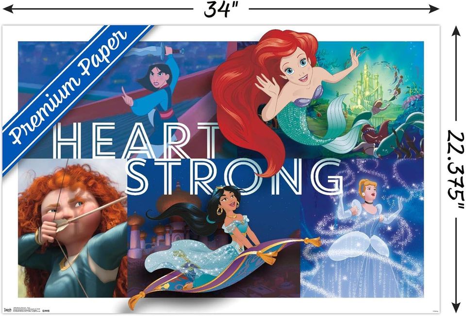 Disney Princess - Heart Wall Poster